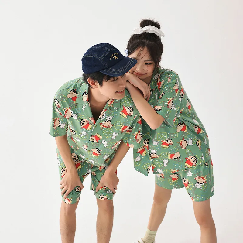 QINZUIMAO x Crayon Shinchan/, Pajama Set Men's-7