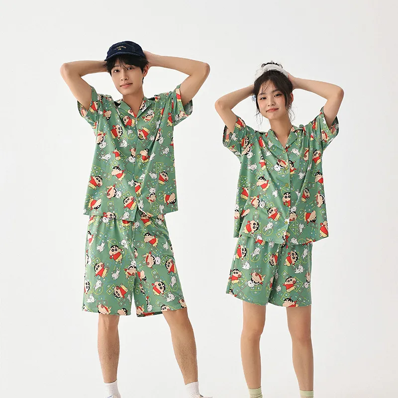 QINZUIMAO x Crayon Shinchan/, Pajama Set Men's-4