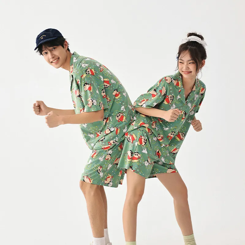 QINZUIMAO x Crayon Shinchan/, Pajama Set Men's-5
