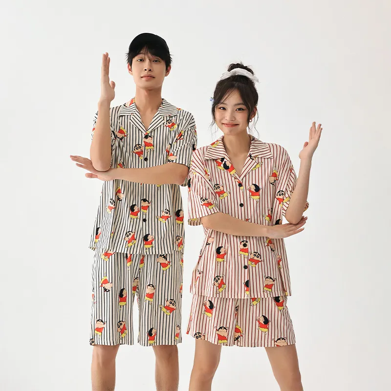 QINZUIMAO x Crayon Shinchan/, Pajama Set Men's-6