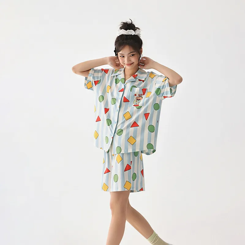 QINZUIMAO x Crayon Shinchan Pajama Set Women's-5
