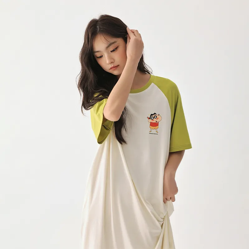 QINZUIMAO x SHINCHAN Nightgown Women's-3
