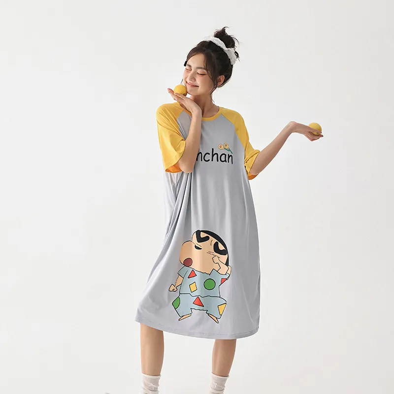 QINZUIMAO x Crayon Shinchan/, Nightgown Women's-9