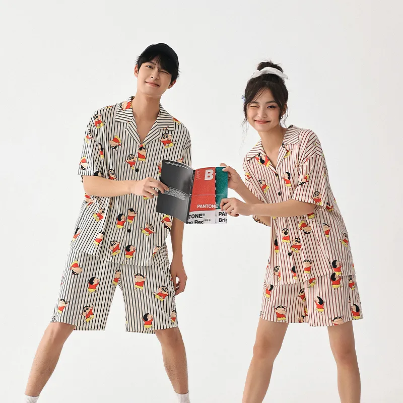 QINZUIMAO x Crayon Shinchan/, Pajama Set Men's-7