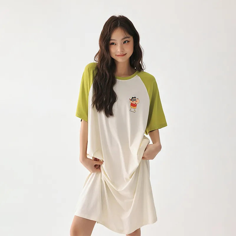 QINZUIMAO x SHINCHAN Nightgown Women's-2