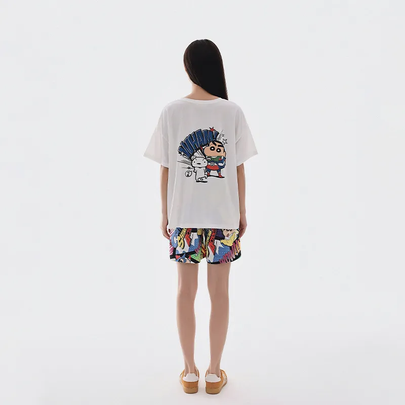 QINZUIMAO x Crayon Shinchan Pajama Set Unisex White-1