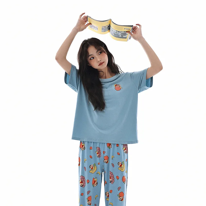 QINZUIMAO x Crayon Shinchan/ Pajama Set Women's Gift Box Set-8