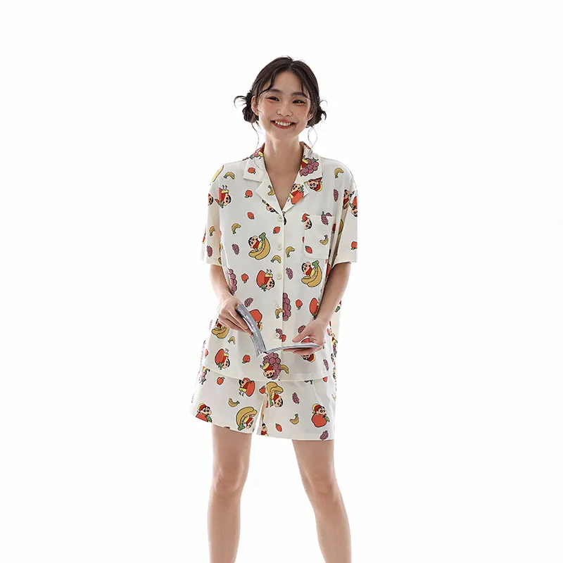 QINZUIMAO x Crayon Shinchan/ Pajama Set Women's Gift Box Set-1
