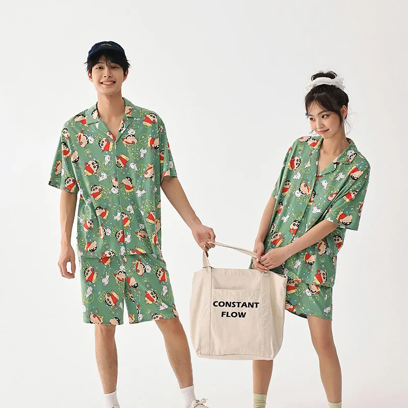 QINZUIMAO x Crayon Shinchan/, Pajama Set Men's-2