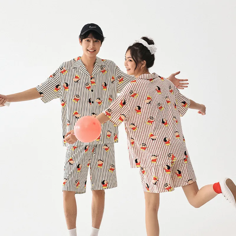 QINZUIMAO x Crayon Shinchan/, Pajama Set Men's-3