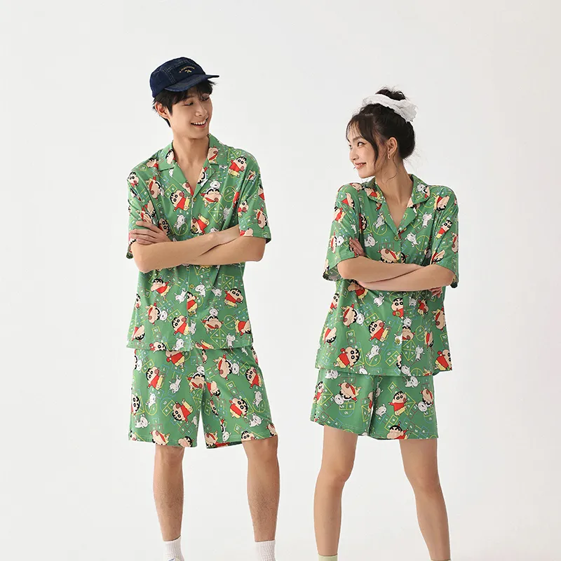 QINZUIMAO x Crayon Shinchan/, Pajama Set Men's-3