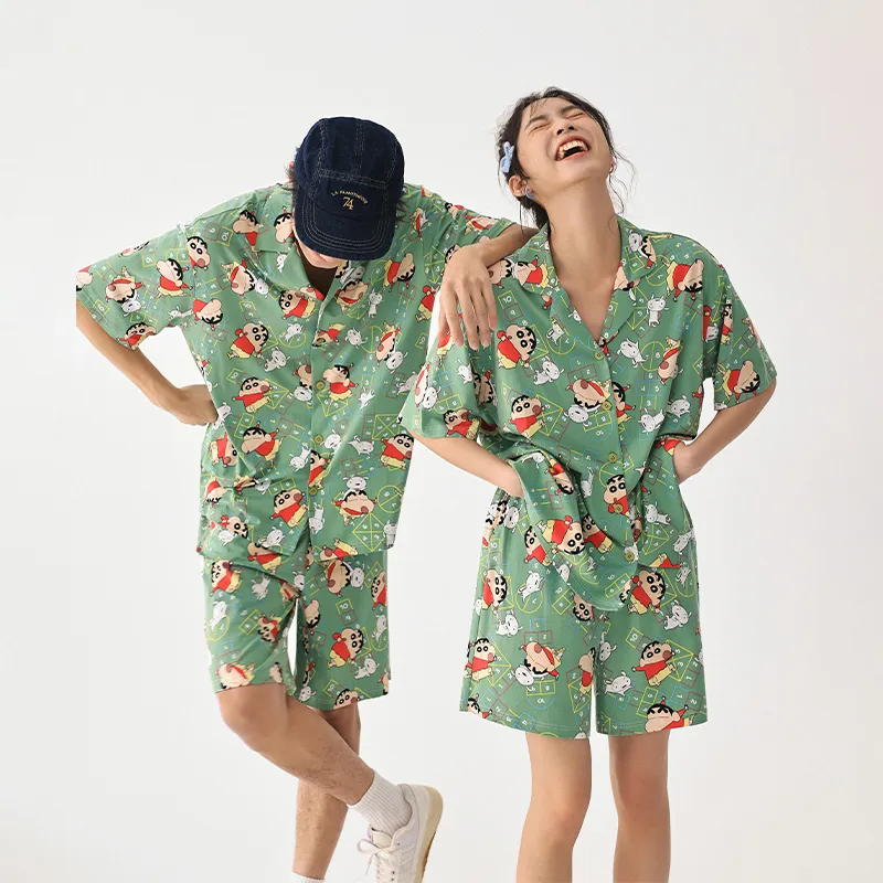 QINZUIMAO x Crayon Shinchan/, Pajama Set Men's-6