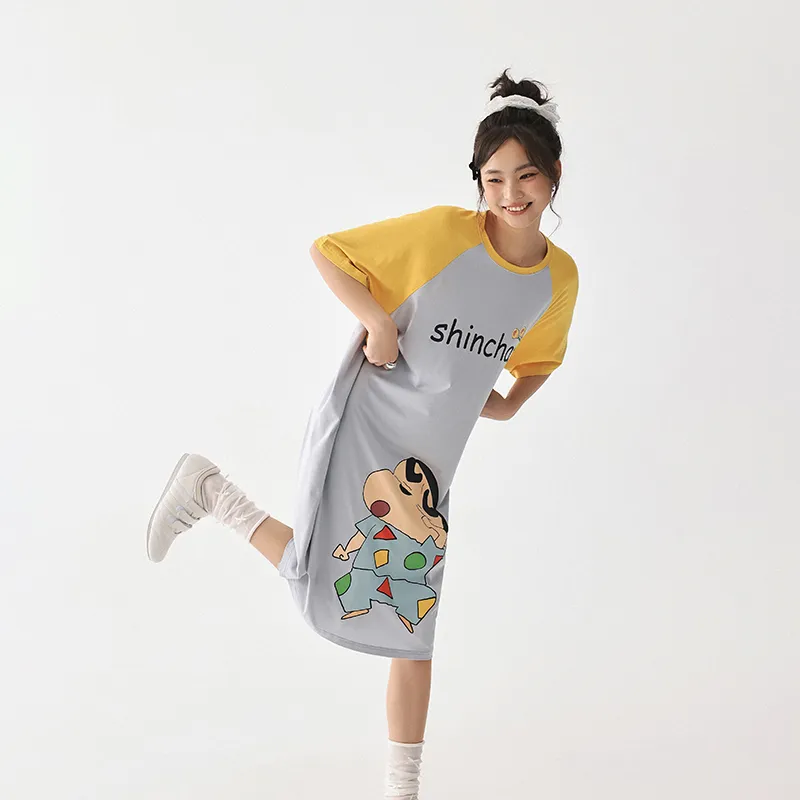 QINZUIMAO x Crayon Shinchan/, Nightgown Women's-8