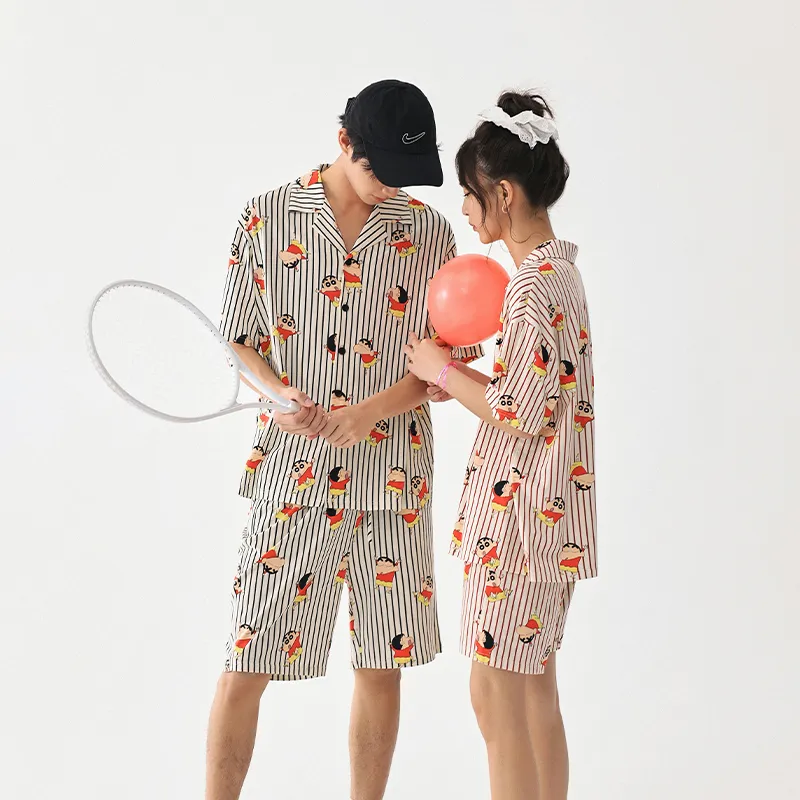 QINZUIMAO x Crayon Shinchan/, Pajama Set Men's-2