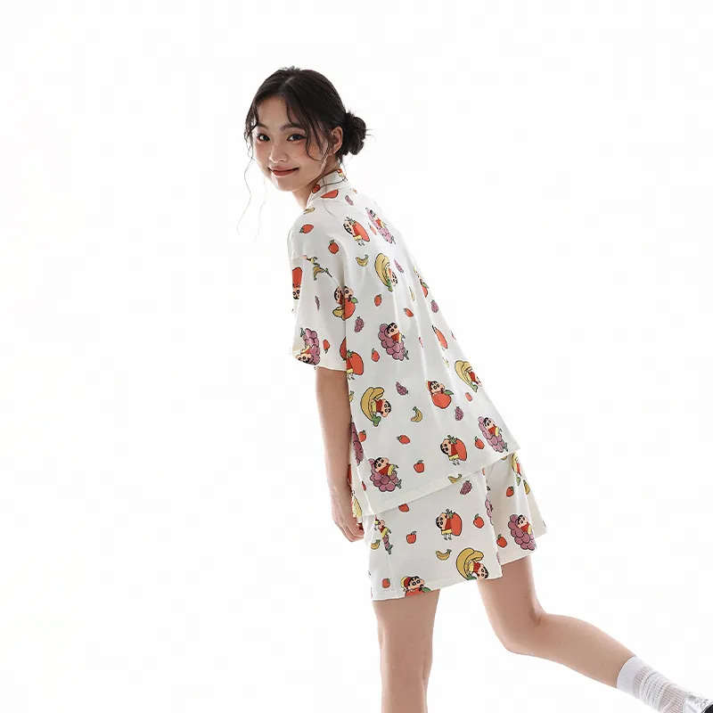 QINZUIMAO x Crayon Shinchan/ Pajama Set Women's Gift Box Set-4