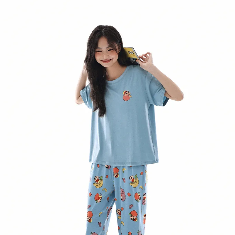 QINZUIMAO x Crayon Shinchan/ Pajama Set Women's Gift Box Set-9