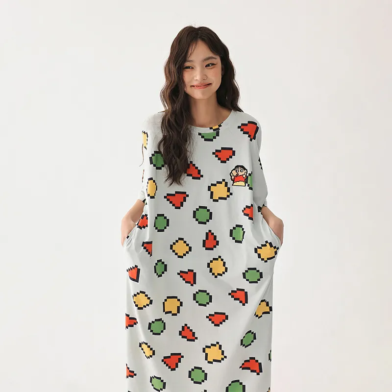 QINZUIMAO x Crayon Shinchan/, Nightgown Women's-11