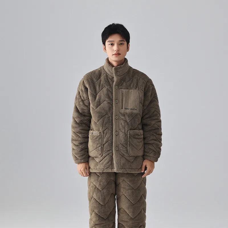 QINZUIMAO Men Pajama Sets-5