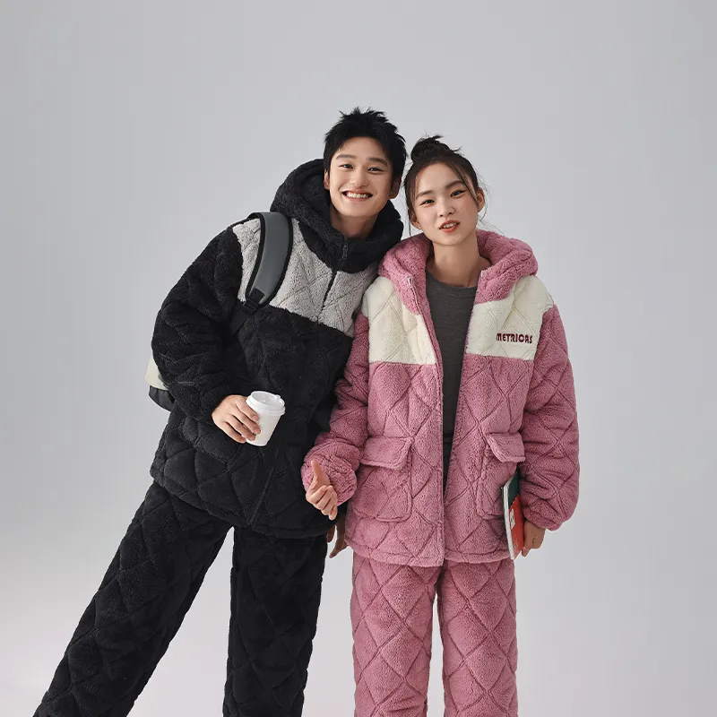 QINZUIMAO Pajama Set Women's Petal Pink-4