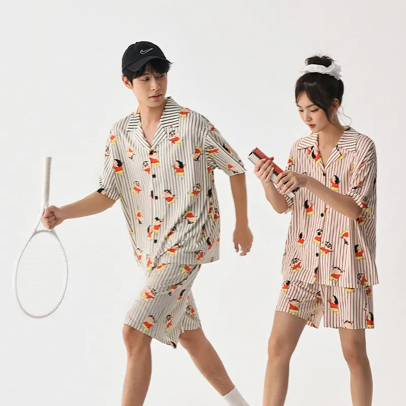 QINZUIMAO x Crayon Shinchan/, Pajama Set Men's-5