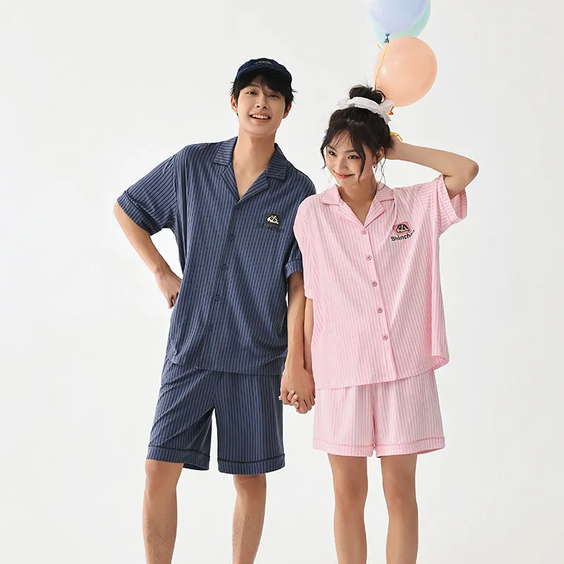 QINZUIMAO x Crayon Shinchan Pajama Set Women's Peach Blossom Pink-5
