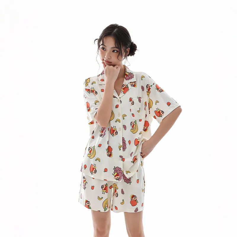 QINZUIMAO x Crayon Shinchan/ Pajama Set Women's Gift Box Set-5