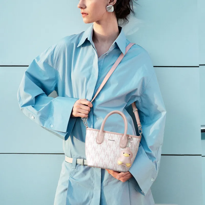 NUCELLE PVC Shoulder Bag, Crossbody Bag, Handbag Trumpets Women's Multicolor-6