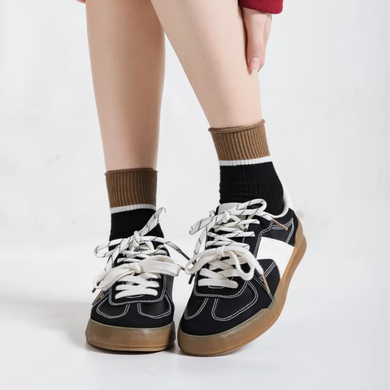 Warrior Lightweight And Breathable Low Top Skateboard Shoes Women's Black Rice-5