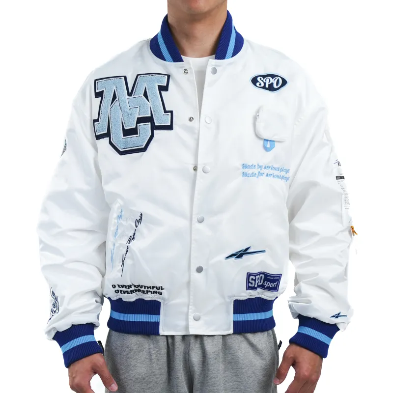 Serious Player Only x MYCOURT Jacket Men's White-2