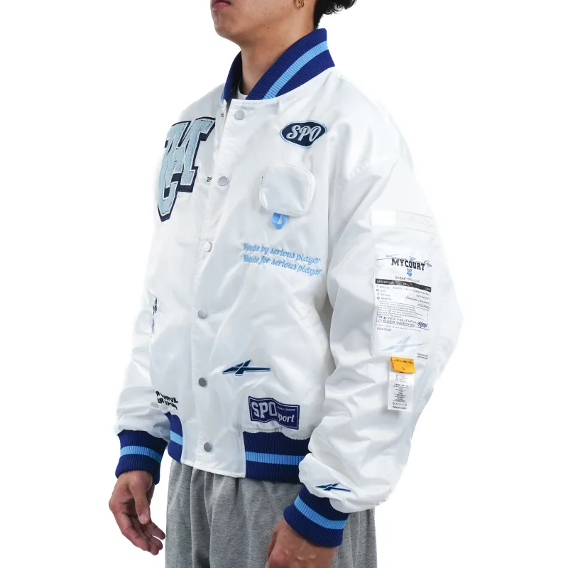 Serious Player Only x MYCOURT Jacket Men's White-3