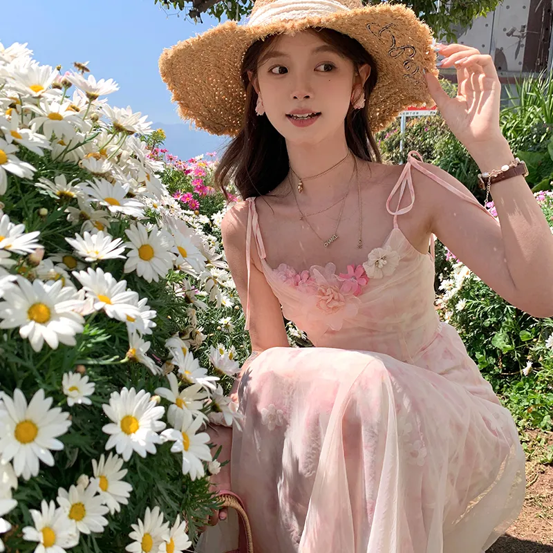 ACAINES Slip Dress Women's Cherry Blossom Pink-6
