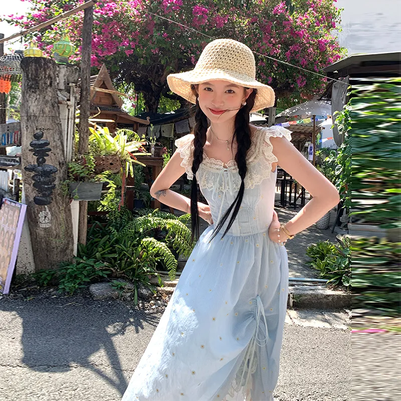 ACAINES Slip Dresses Women's-4