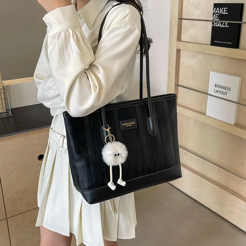 BAODIDAISHU PU Shoulder Bag Tote Handbag Women's White/Pink/Black/Khaki-16