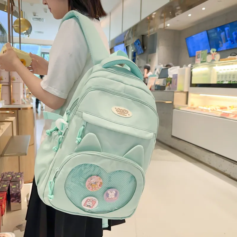 BAODIDAISHU Nylon Ita Bag Backpack Women's Multicolor-2