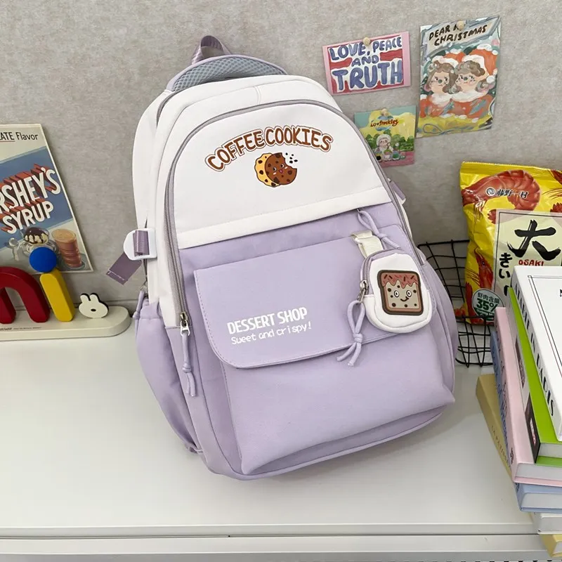 BAODIDAISHU Nylon Backpack Computer Backpack Unisex Multicolor-11