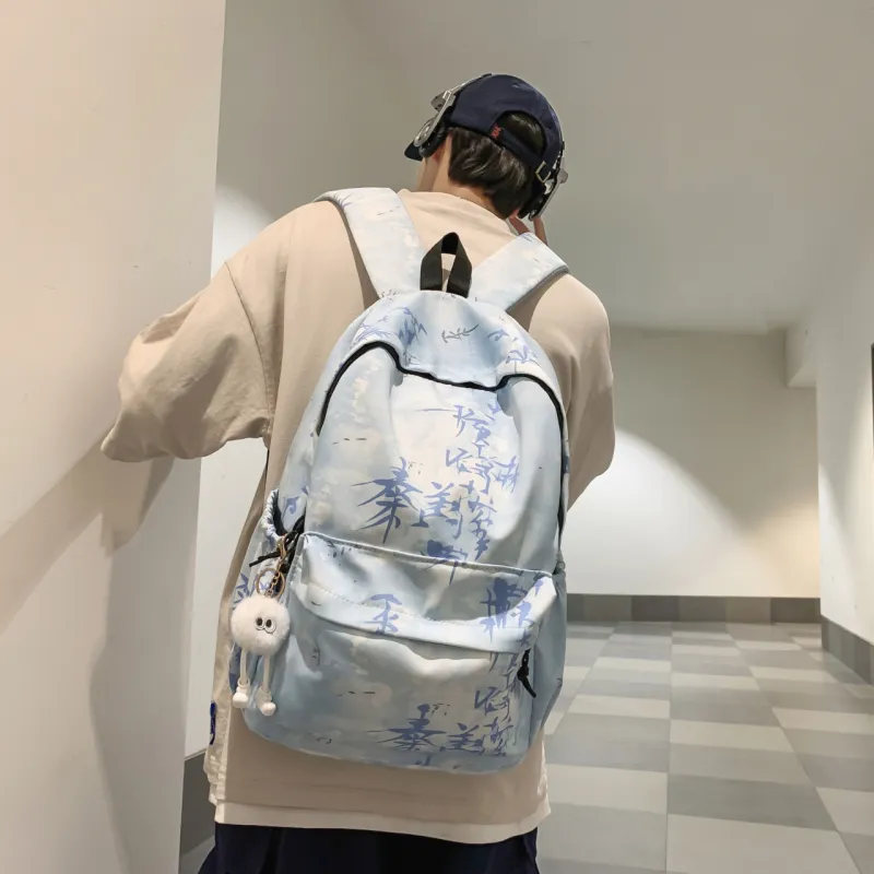BAODIDAISHU Nylon Backpack Regular Unisex Multicolor-23