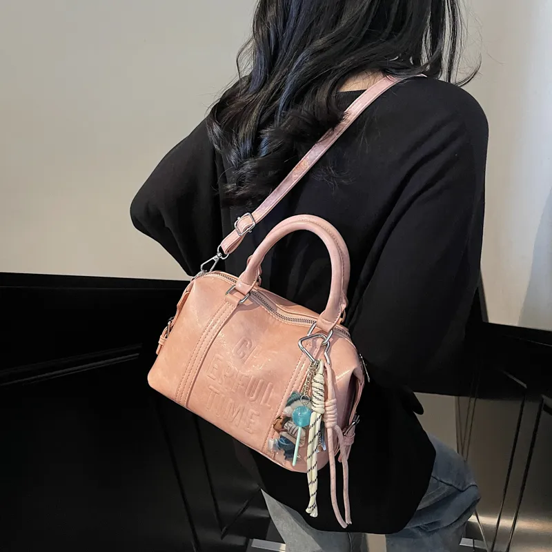 BAODIDAISHU PU Shoulder Bag, Crossbody Bag Regular Women's Brown/White/Black/Pink-22