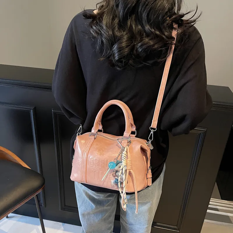 BAODIDAISHU PU Shoulder Bag, Crossbody Bag Regular Women's Brown/White/Black/Pink-25