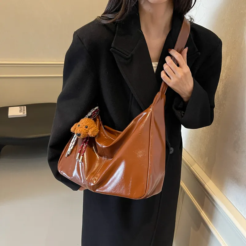 BAODIDAISHU PU Tote Medium Size Women's Mud/Caramel Brown/Black/Coffee-13