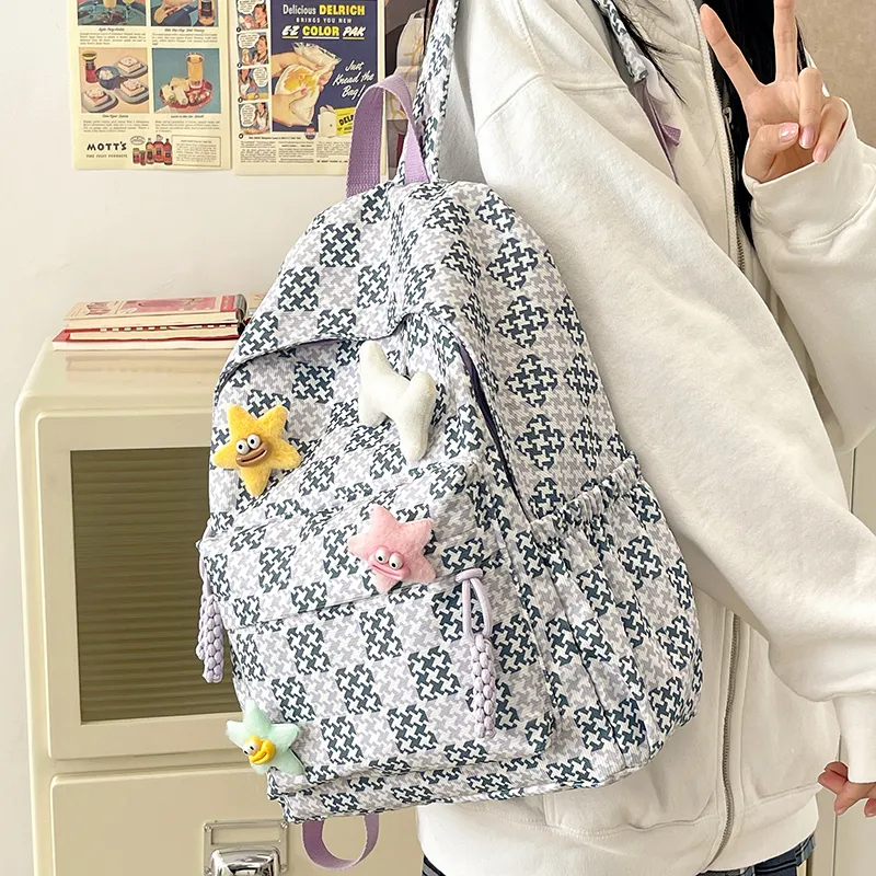 BAODIDAISHU Nylon Backpack Laptop Bags Backpacks Regular Women's Multicolor-8