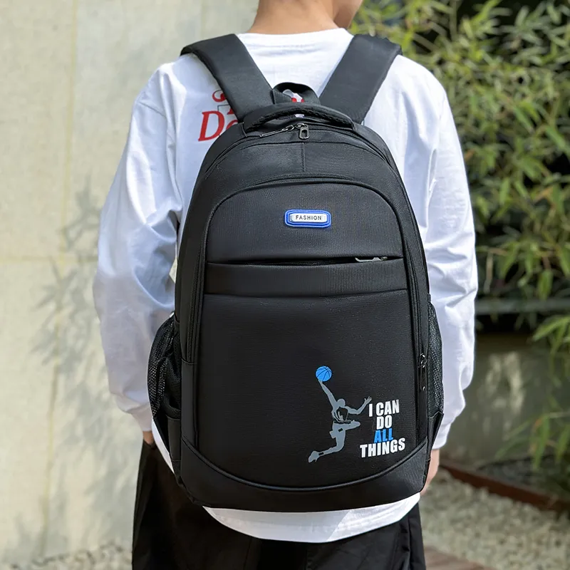 BAODIDAISHU Oxford Backpack Regular Men's Black Yellow Green Blue-14