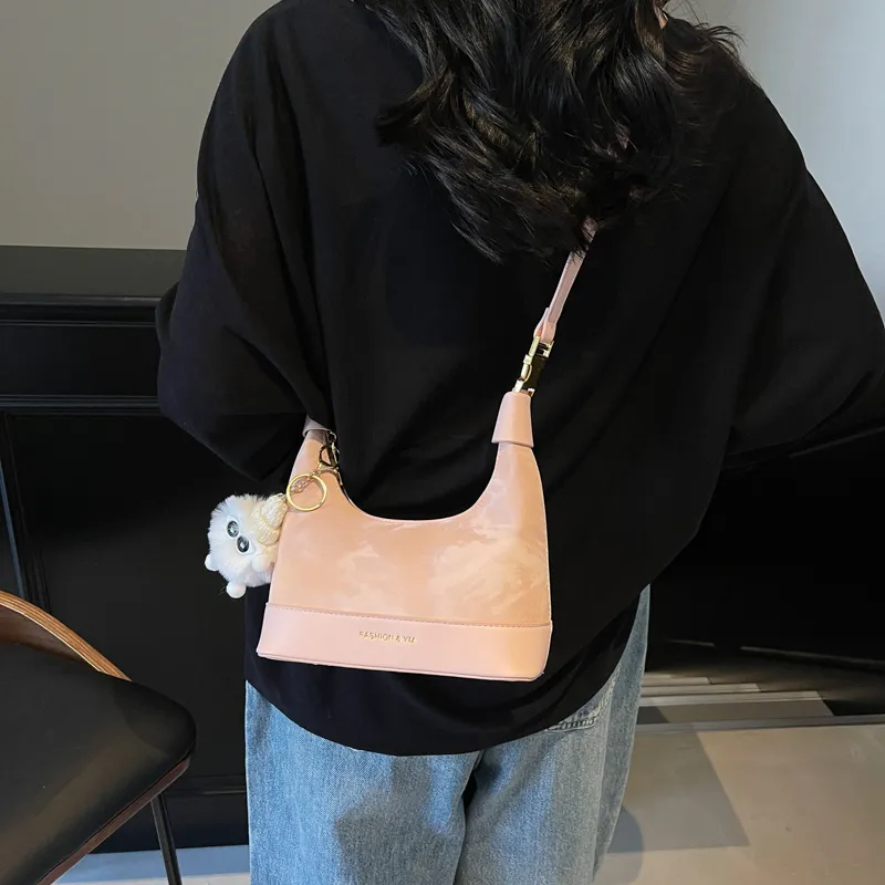 BAODIDAISHU PU Handbags Shoulder Bag Crossbody Bag Regular Women's Ecru/Black/Brown/Pink-25