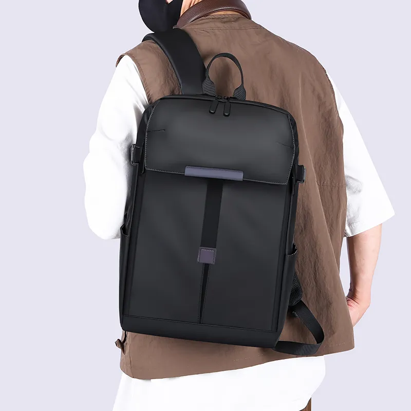 BAODIDAISHU Oxford Backpacks Regular Men's Gray/Black/Blue-9