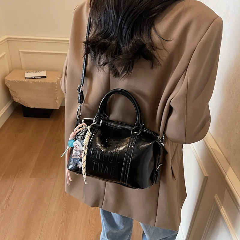 BAODIDAISHU PU Shoulder Bag, Crossbody Bag Regular Women's Brown/White/Black/Pink-12