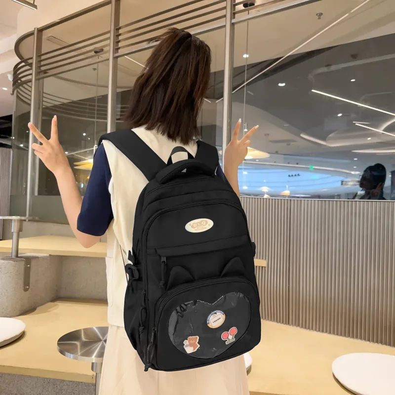 BAODIDAISHU Nylon Ita Bag Backpack Women's Multicolor-12