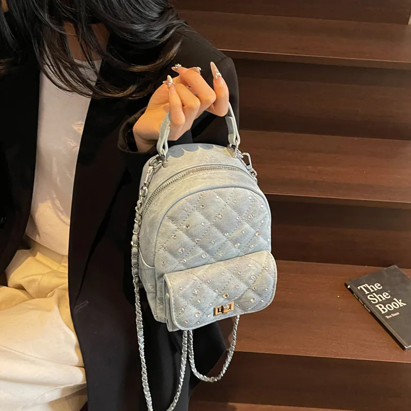 BAODIDAISHU PU Commute Backpack Shopping Travel Backpack Regular Women's White/Black/Red/Yellow/Denim Blue/Pink Purple-27