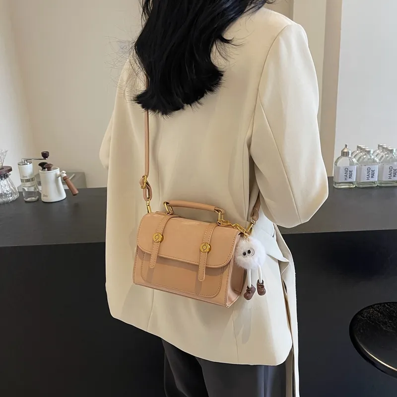 BAODIDAISHU PU Crossbody Bag Regular Women's Black Pink Khaki Ecru-29