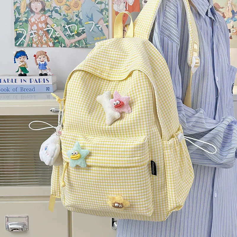 BAODIDAISHU Nylon Backpack Regular Women's Multicolor-3
