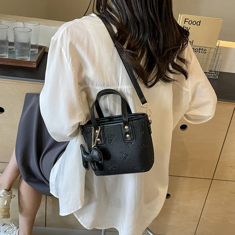 HCXK PU Crossbody Bag Regular Women's Ecru/Black/Blue/Pink-12
