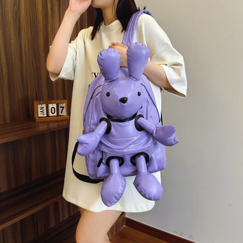 BAODIDAISHU PU Backpack Regular Unisex Multicolor-17
